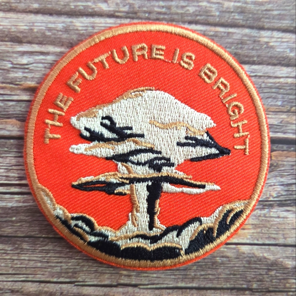Retro Apocalypse The Future Is Bright Nuclear War Punk Embroidered Patch